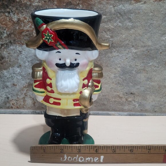 Teleflora Ceramic Nutcracker Soldier Mug Vase Christmas Holiday Decor - Picture 9 of 11